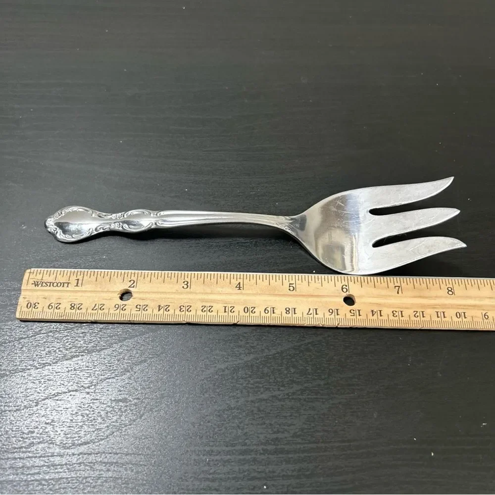 WM Rodger’s & Son Royal Manor Stainless 2 Serving Forks  & Ice Tea Spoon